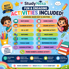 StudyNexa Mega Kids Printables Bundle โ 10 Million+ Educational Worksheets, Flashcards, Activities & Coloring Pages