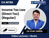 CA Inter Income Tax Law (Direct Tax) (Regular) Video Lectures by CA Vijay Sarda (Pen Drive, 2 Times, Unlimited Validity) - BuyTestSeries.in