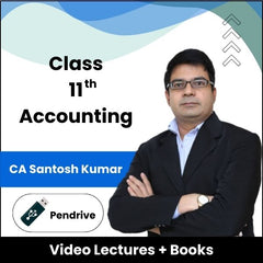 Class 11th Accounting Video Lectures by CA Santosh Kumar (Pendrive)