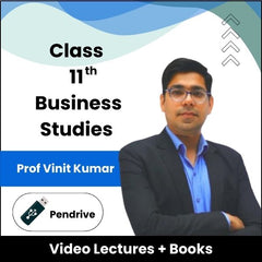 Class 11th Business Studies Video Lectures by Prof Vinit Kumar (Pendrive)