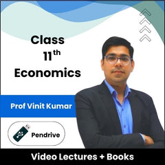 Class 11th Economics Video Lectures by Prof Vinit Kumar (Pendrive)