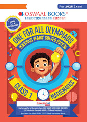 One For All Mathematics Olympiad Previous Years' Solved Papers Class 1 by Oswaal Books