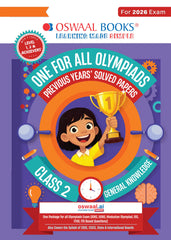 One For All General Knowledge Olympiad Previous Years' Solved Papers Class 2 by Oswaal Books