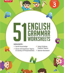 Class 3- MTG 51 English Grammar Worksheets By MTG Learning