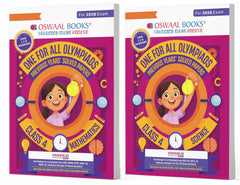 One For All (Maths + Science) Olympiad Previous Years' Solved Papers Class 4 (Set of 2 Books) by Oswaal Books