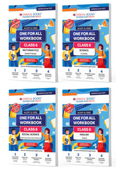 NCERT & CBSE One for All Workbooks for Class 6 (Math, English, Science, Social Science) Set of 4 Books by Oswaal Books