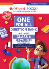 One For All Question Bank NCERT & CBSE for Class 6 Social Science by Oswaal Books