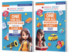One For All Question Bank + One For All Workbook (NCERT & CBSE) for Class 7 English (Set of 2 Books) by Oswaal Books