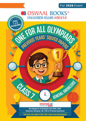 One For All General Knowledge Olympiad Previous Years' Solved Papers Class 7 by Oswaal Books
