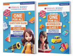 One For All Question Bank + One For All Workbook (NCERT & CBSE) for Class 7 Mathematics (Set of 2 Books) by Oswaal Books