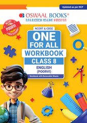 NCERT & CBSE One for all Workbook for Class 8 English by Oswaal Books