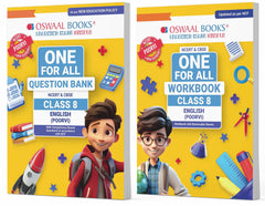 One For All Question Bank + One For All Workbook (NCERT & CBSE) for Class 8 English (Set of 2 Books) by Oswaal Books