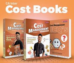 CA Inter Cost Management Full Book Set (Handwritten Notes + Question Bank + MCQ) By CA Amit Sharma