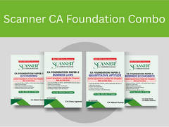 Shuchita Scanner Combo CA Foundation Paper 1 to 4 (Acc, BL, QA & BE) Green Edition
