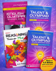 BMA's Class - 4 Olympiad 4 Books Combo (English, Reasoning, Maths & General Science)