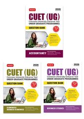 NTA CUET (UG) Chapter wise Question Bank - Accountancy, Business Studies and Economics Combo (Set of 3 Books) By MTG Learning