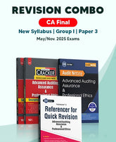 Taxmann's CA Final Revision Combo Audit (Class Notes + Cracker + Referencer - Set of 3 Books) By CA Pankaj Garg