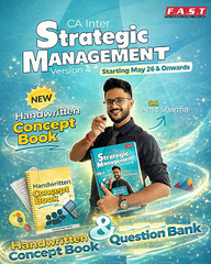 CA Inter Strategic Management Handwritten Concept Book and Question Bank Book by CA Amit Sharma
