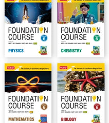 Foundation Course Class 6 - Physics, Chemistry, Mathematics and Biology (Set of 4 Books) By MTG Learning
