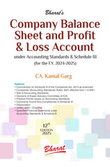 Bharat’s Company Balance Sheet and Profit & Loss Account By CA. Kamal Garg
