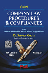 Bharat's COMPANY LAW PROCEDURES & COMPLIANCES (in 2 volumes) by Dr. Sanjeev Gupta