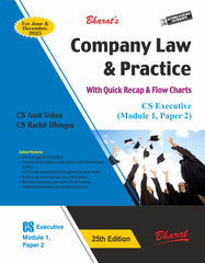 Bharat’s Company Law & Practice book for CS Executive (2022 Syllabus) by CS Amit Vohra, CS Rachit Dhingra