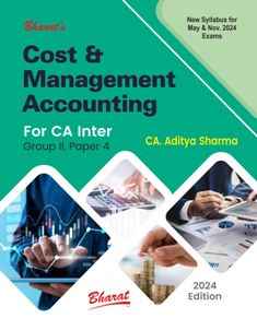 Bharats Cost & Management Accounting Book for CA Inter by CA Aditya Sharma