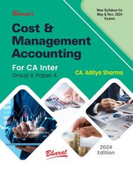 Bharats Cost & Management Accounting Book for CA Inter by CA Aditya Sharma