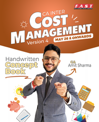 CA Inter Cost Management Full Book Set (Handwritten Notes + Question Bank + MCQ) By CA Amit Sharma