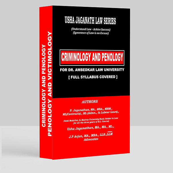 Criminology & Penology - BL Book for LLB by P Jaganathan, Usha Jaganathan, JP Arjun