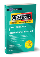 Taxmann Cracker - Direct Tax Laws & International Taxation Book for CA Final by CA Ravi Chhawchharia.