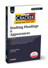 Taxmann Cracker - Drafting Pleadings & Appearances (DPA) Book for CS Professional by Ankush Bansal