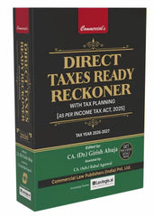 Commercial's Direct Taxes Ready Reckoner (Tax Year 2026 - 2027) Book By Dr. Girish Ahuja