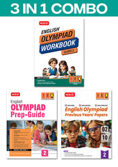Class 2 International English Olympiad (IEO) Workbook, Prep-Guide and Previous Years Papers (PYQs) (3 IN 1 COMBO) By MTG Learning