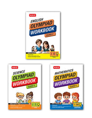 Class-4 ISO-IMO-IEO (Science, Mathematics and English) Olympiad Workbook Combo By MTG Learning