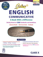 Golden's English Communicative - Based on CBSE Textbooks (Includes Objective Type Question Bank) - Class 10 Study Material (Book)