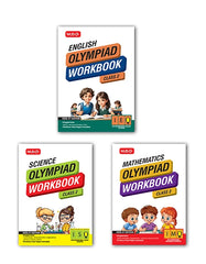 Class-2 ISO-IMO-IEO (Science, Mathematics and English) Olympiad Workbook Combo by MTG Learning