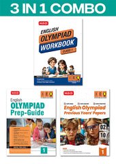 Class 1 International English Olympiad (IEO) Workbook, Prep-Guide and Previous Years Papers (PYQs) (3 IN 1 COMBO) By MTG Learning