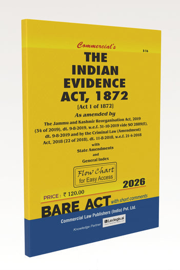 Commercial's INDIAN EVIDENCE ACT, 1872 Bare Act book - BuyTestSeries.in