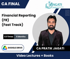 CA Final Financial Reporting (FR - Fastrack) Video Lectures by CA Pratik Jagati (Google Drive, 6 Months, 1.5 Times)