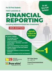 Snow White Financial Reporting Including Indian Accounting Standards in 2 Volumes (New Syllabus) by M.P.Vijay Kumar & Prasad Sivaramakrishnan