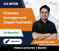 CA Inter Financial Management (Super - Duper Fastrack) Video Lectures by CA Aaditya Jain (Pendrive, 24 Months)