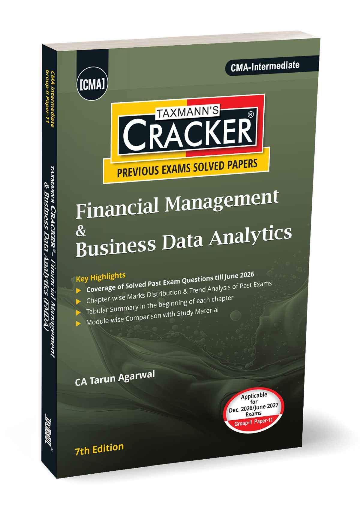 Taxmann Cracker - Financial Management & Business Data Analytics Book for CMA Inter by Tarun Agarwal