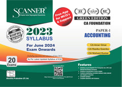 Scanner CA Foundation (2023 Syllabus) Paper-1 Accounting Green Edition