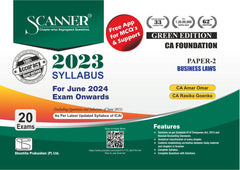 Scanner CA Foundation (2023 Syllabus) Paper-2 Business Laws Green Edition.