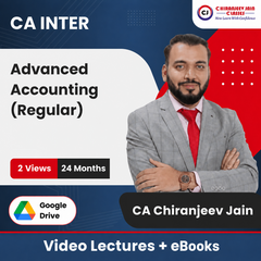 CA Inter Advanced Accounting (Regular) Video Lectures by CA Chiranjeev Jain (Google Drive + eBooks, 24 Months, 2 Views)