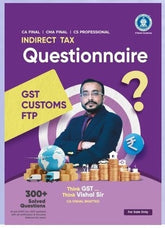 CA Final Indirect Tax Questionnaire Book by CA Vishal Bhattad - BuyTestSeries.in