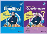 CA Final Indirect Tax (Simplified + Questionnaire) Combo Book Set by CA Vishal Bhattad - BuyTestSeries.in