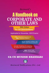 Bestwords A Handbook on Corporate & Other Laws for CA Inter by CA CS Munish Bhandari