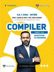 CA/CMA Inter (2023 Scheme) Income Tax (Q&A COMPILER) Book by CA Bhanwar Borana